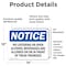 Signmission No Loitering Or Open Alcoholic Beverages OSHA Notice Sign, Vinyl Decal, 14in W x 10in L, 2PK OS-2PACK-NS-D-1014-L-14696 - alternate 2